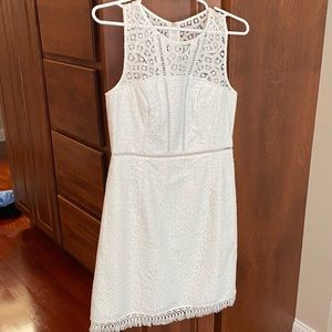 Lily Pulitzer White Lace Shift Dress, Size 4